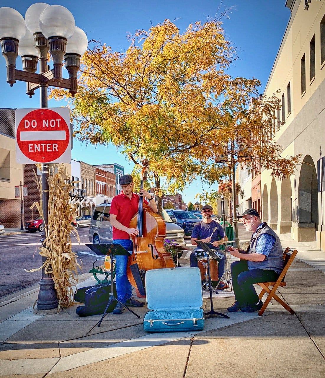 Busking in New Ulm, MN